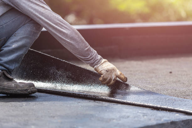 Professional Basement Waterproofing technician working in Quantico, VA
